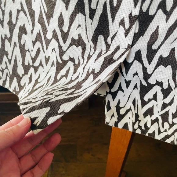 LOFT women’s textured contemporary abstract pencil skirt SZ 10 black white - Picture 6 of 10